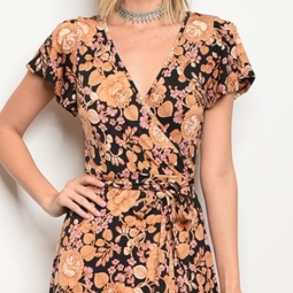 1 LEFT! Floral print Maxi Dress - Picture 2 of 8